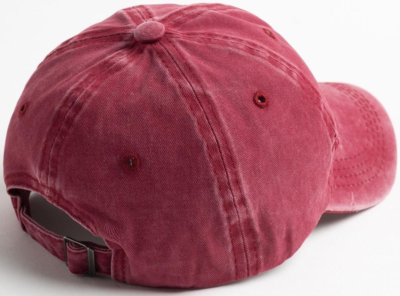 Бейсболка, цвет бордовый, размер 56-58
