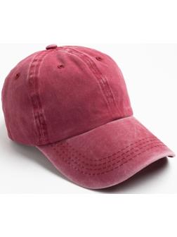Бейсболка, цвет бордовый, размер 56-58