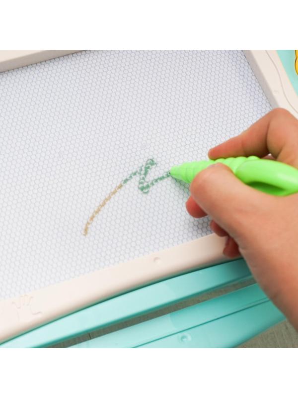 Столик и планшет для магнитного рисования «Русалочка», 3в1, мольберт, шаблоны, наклейки