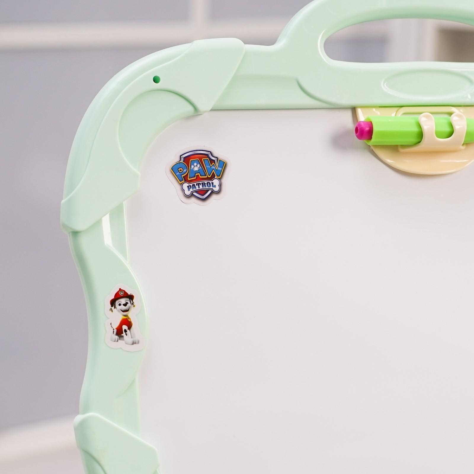Мольберт 3 в 1 «Доска для рисования» Paw Patrol, пиши мелом, рисуй фломастером, клей магниты