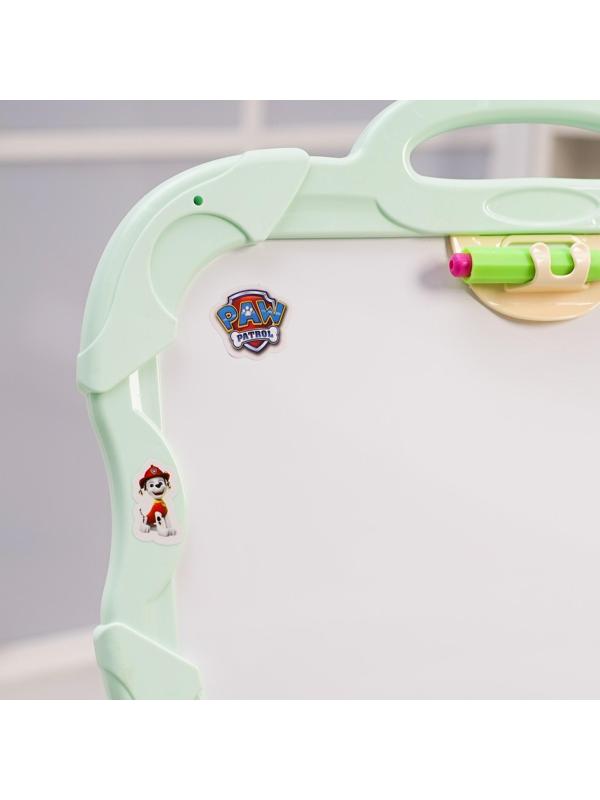 Мольберт 3 в 1 «Доска для рисования» Paw Patrol, пиши мелом, рисуй фломастером, клей магниты