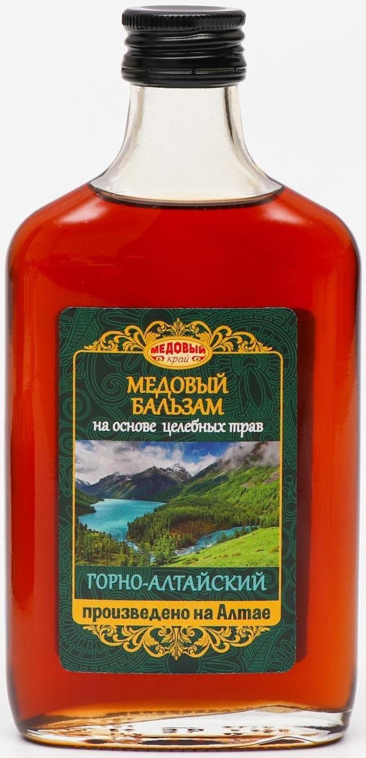 Медовый бальзам «Горно-Алтайский», на основе целебных трав, 250 мл