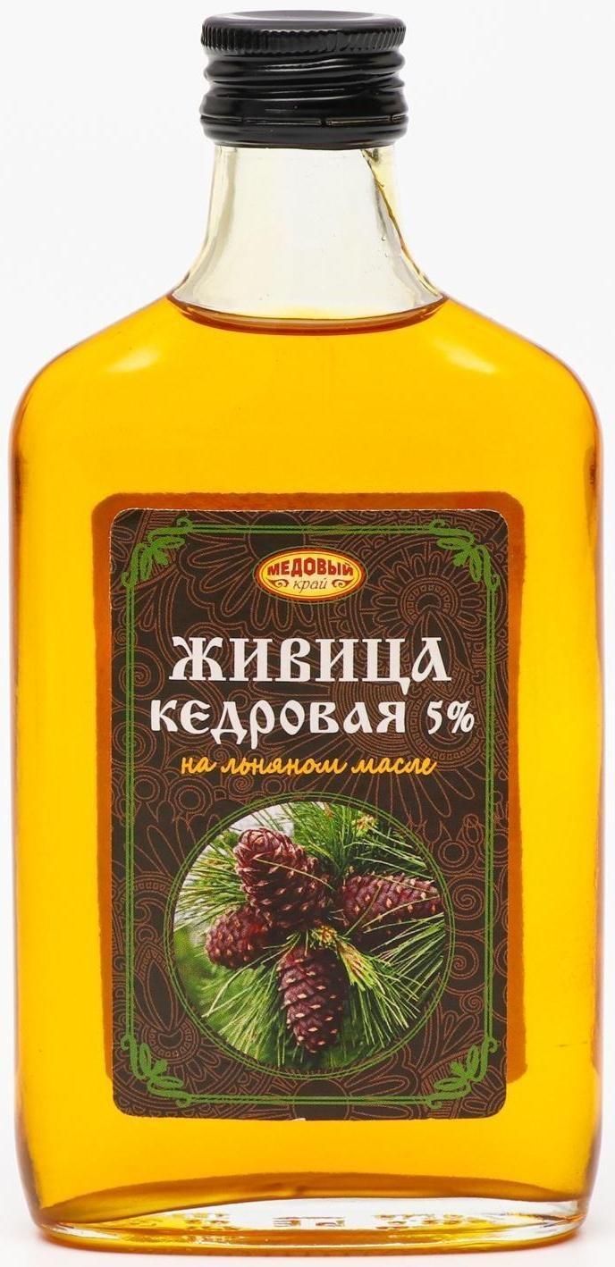 Живица кедровая на льняном масле 5%, 250 мл
