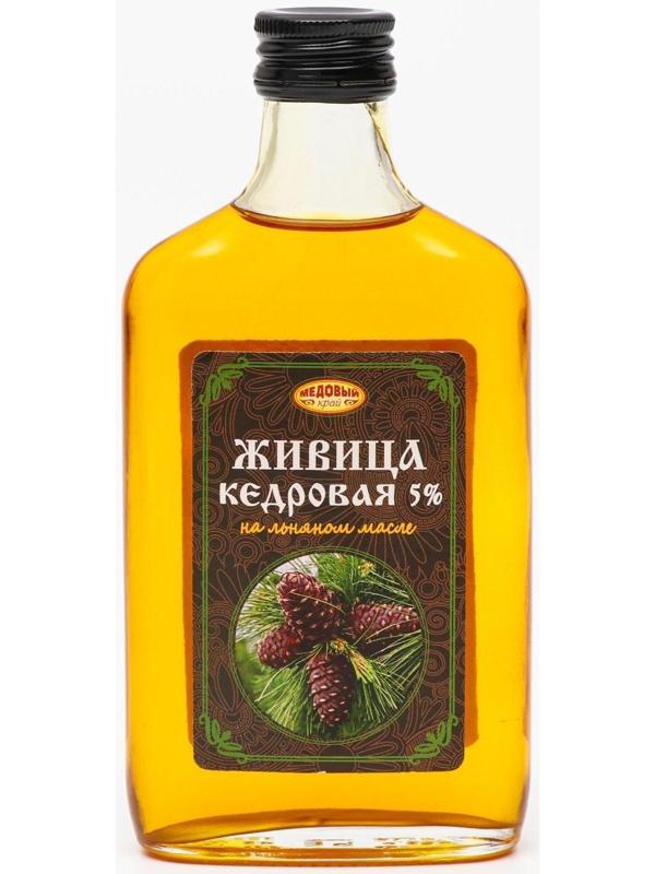 Живица кедровая на льняном масле 5%, 250 мл