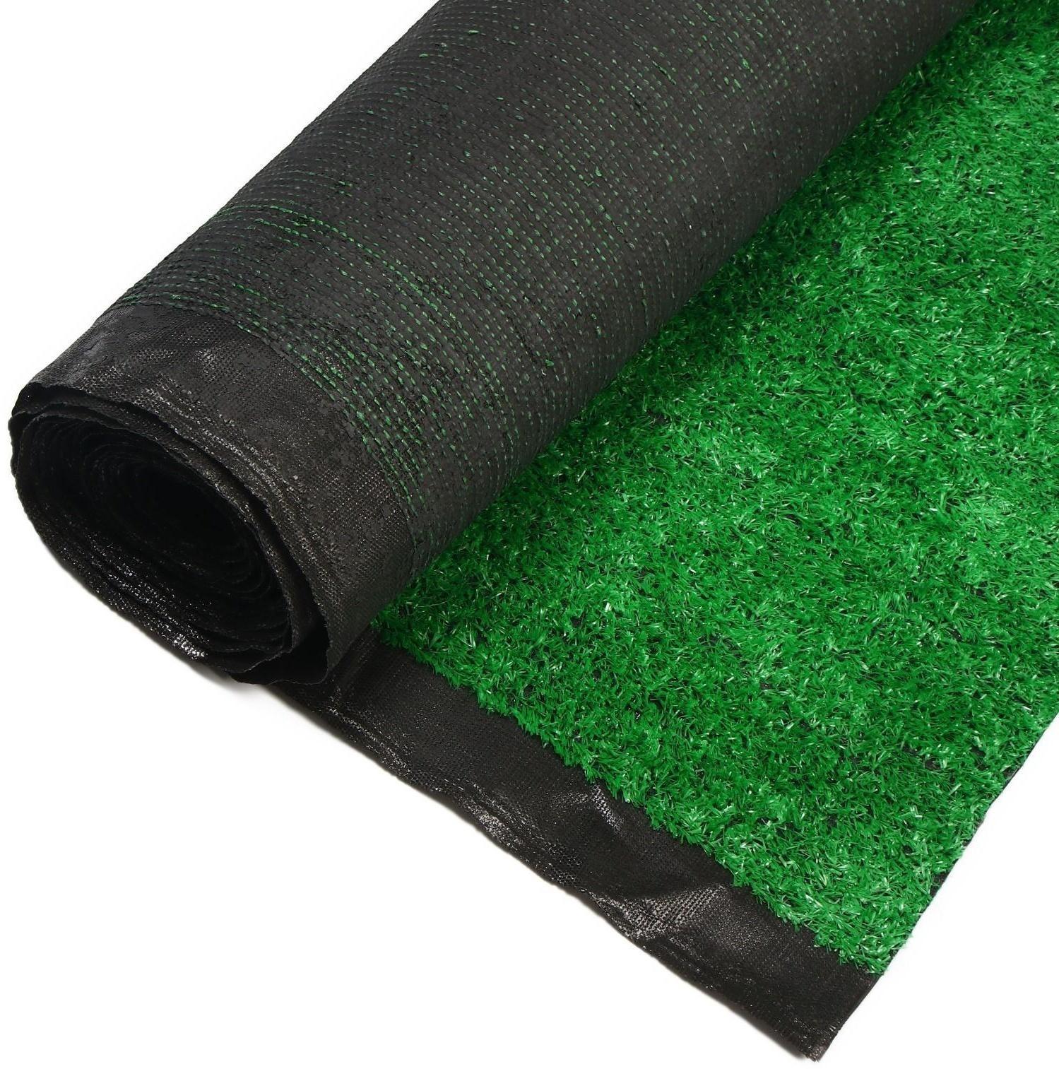 Газон искусственный, ворс 10 мм, 2 × 10 м, светло-зелёный