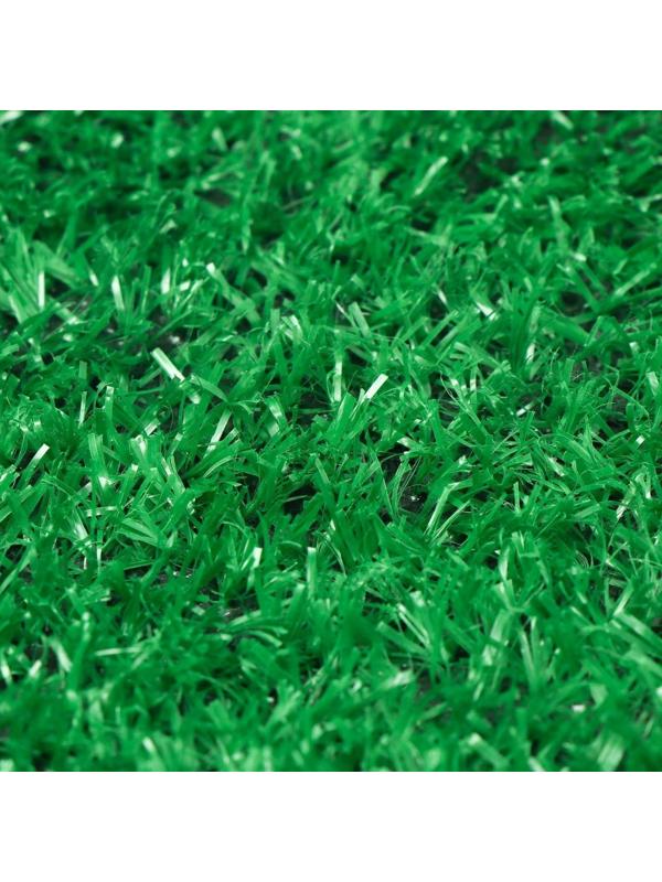 Газон искусственный, ворс 10 мм, 2 × 10 м, светло-зелёный