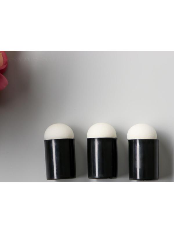 Губка на палец для окрашивания штампов, трафаретов набор 3 шт 3,3х1,7х1,7 см