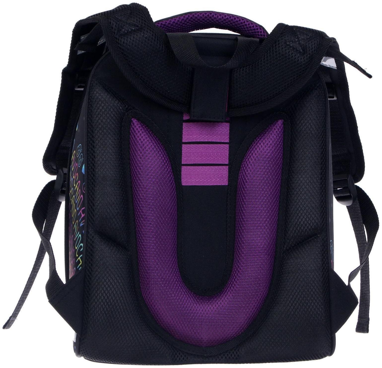 Рюкзак каркасный школьный 38 х 30 х 16 см, эргономичная спинка, Stavia 