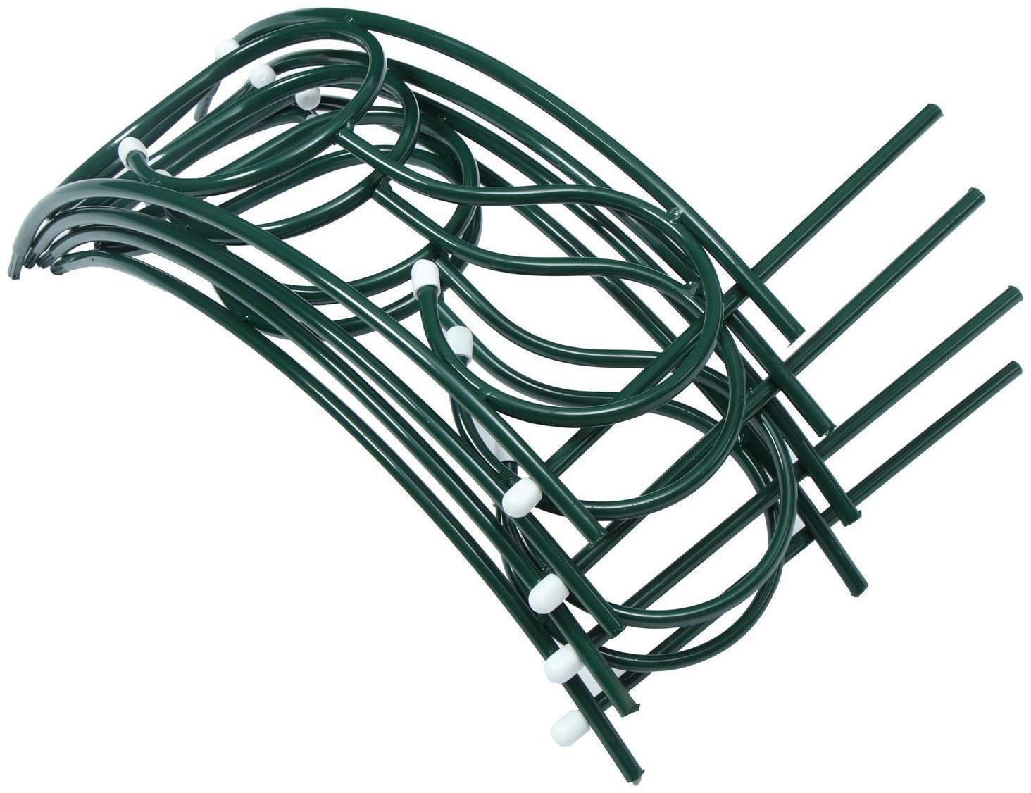 Грядка оцинкованная, 70 × 70 × 30 см, зелёная, «Декоративная»