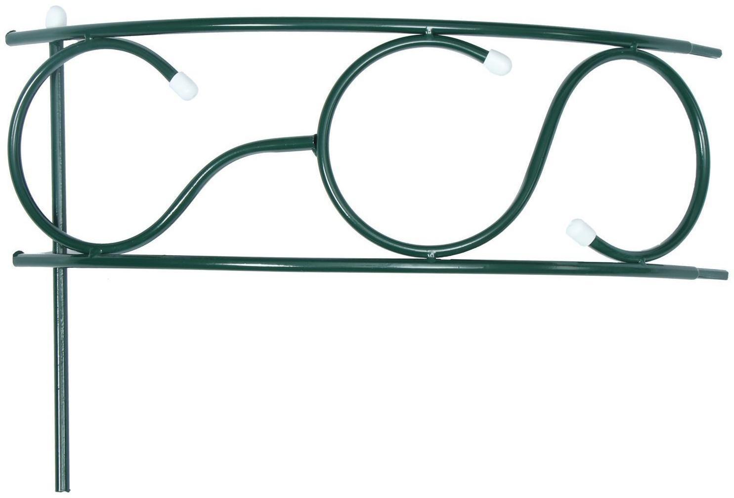 Грядка оцинкованная, 70 × 70 × 30 см, зелёная, «Декоративная»