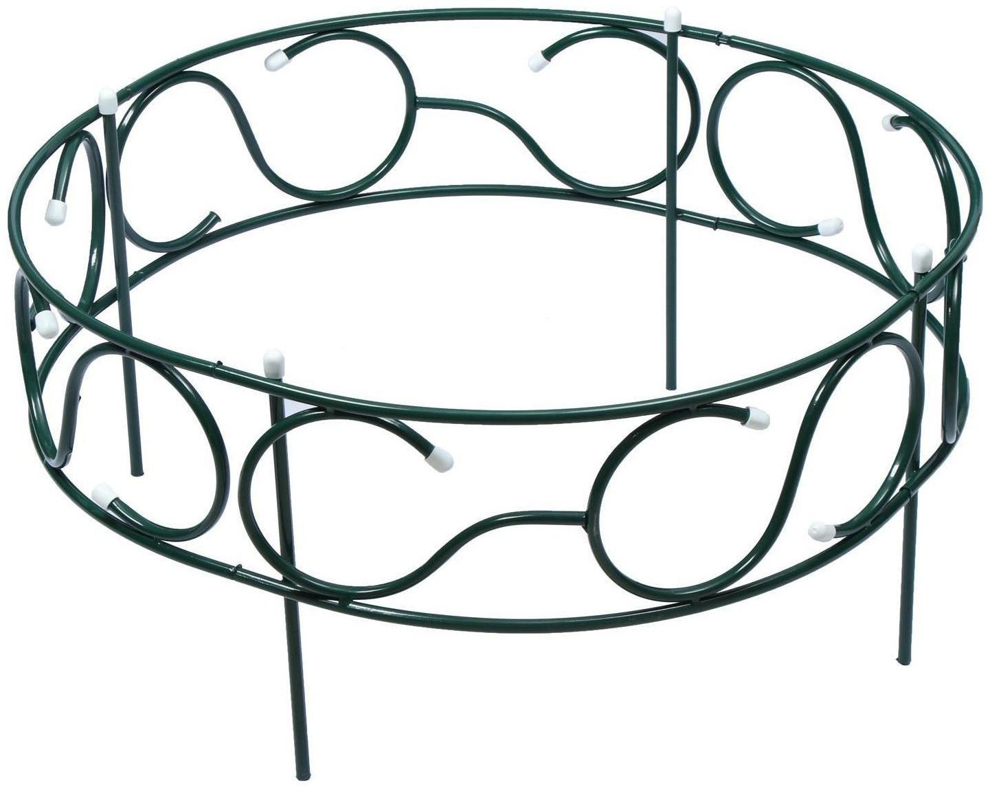 Грядка оцинкованная, 70 × 70 × 30 см, зелёная, «Декоративная»