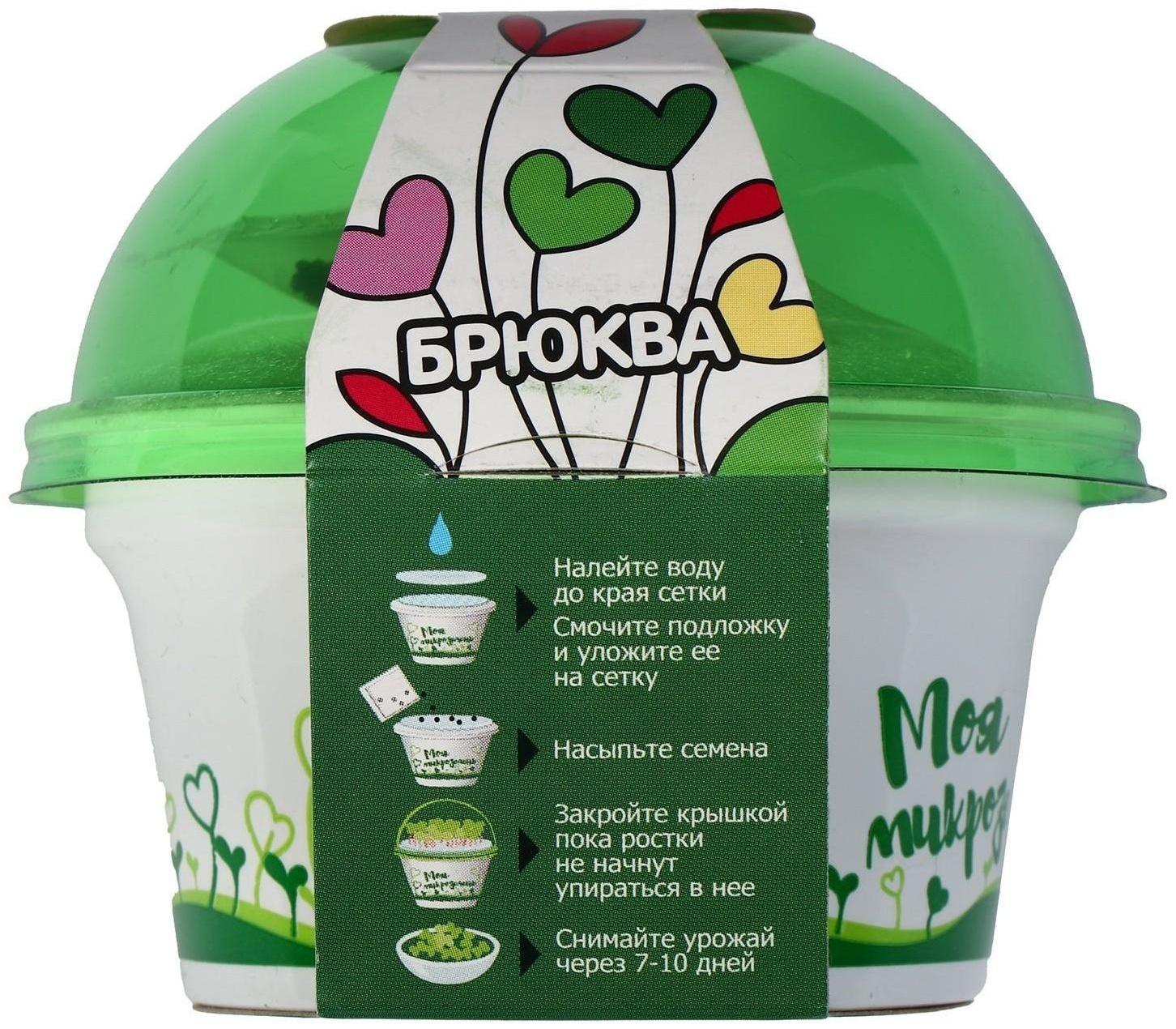 Набор для выращивания «Моя микрозелень», брюква