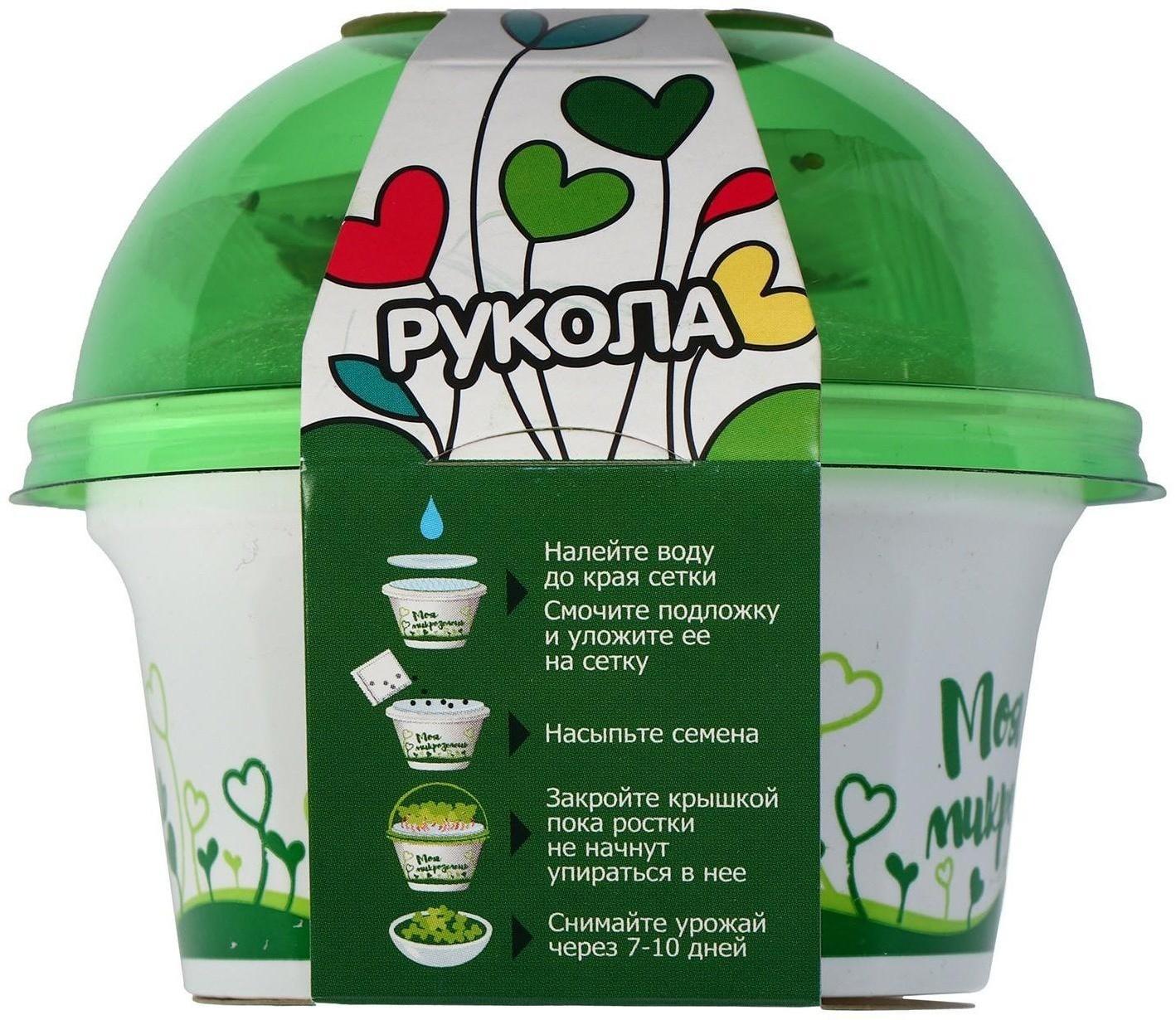 Набор для выращивания «Моя микрозелень», рукола