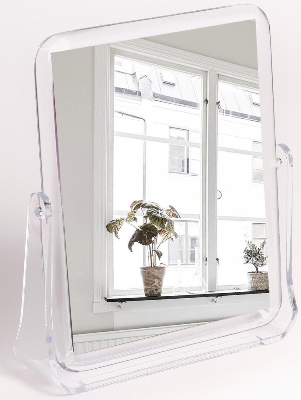 Зеркало настольное, зеркальная поверхность 12 × 15 см, цвет прозрачный