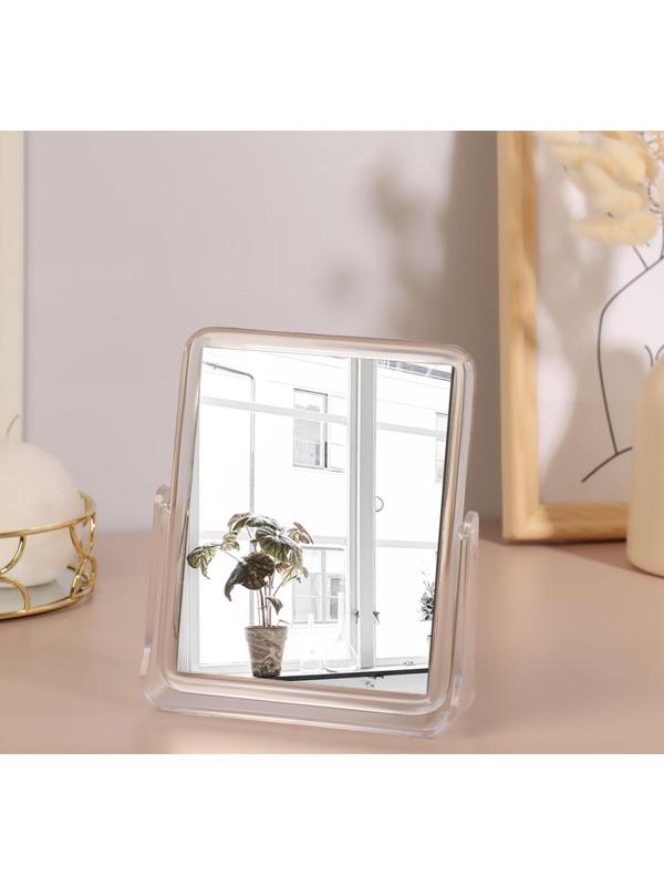 Зеркало настольное, зеркальная поверхность 12 × 15 см, цвет прозрачный