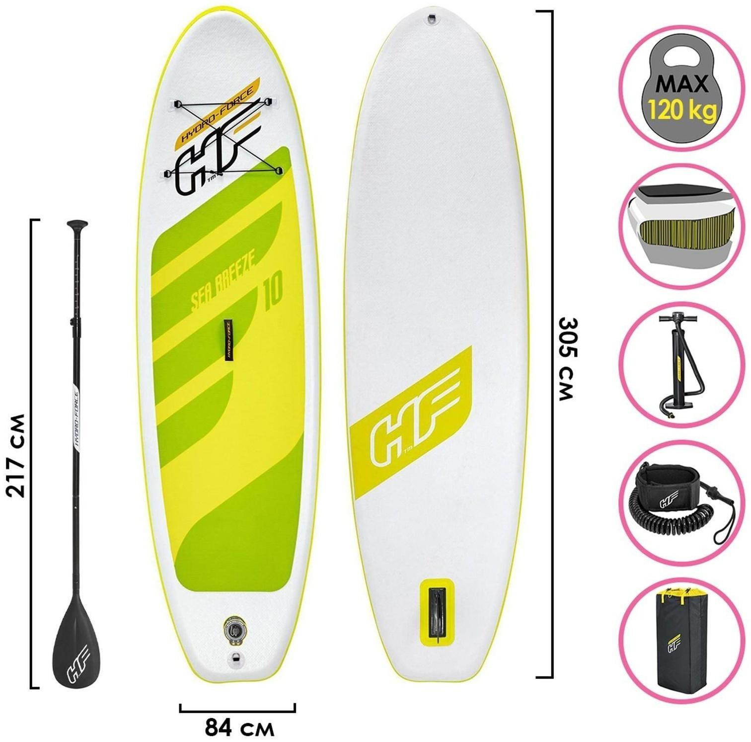 SUP-доска с набором Sea Breeze, 305 х 84 х 12 см, 65340 Bestway