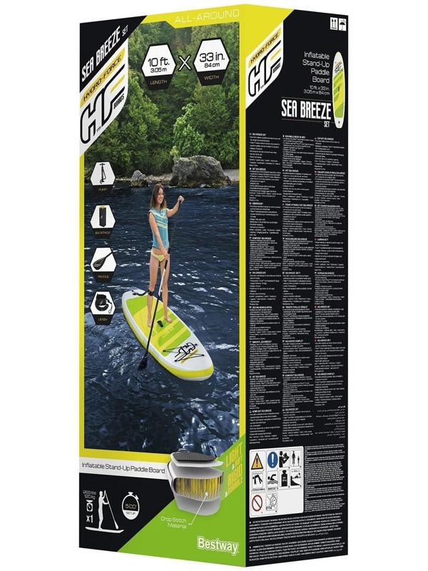 SUP-доска с набором Sea Breeze, 305 х 84 х 12 см, 65340 Bestway