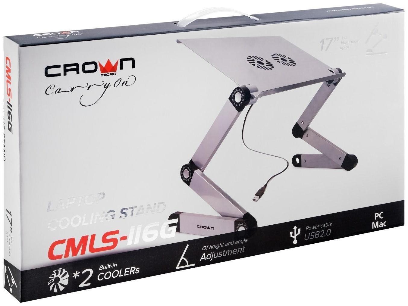 Подставка для ноутбука Crown CMLS-116G, до 17