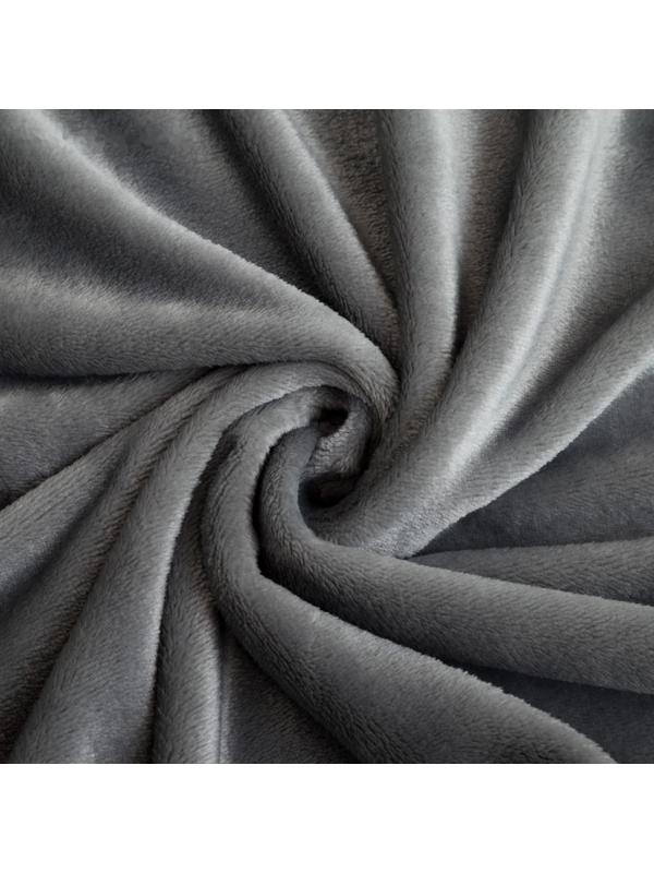 Плед LoveLife 100х140 см, велсофт, цвет серый, 100% пэ