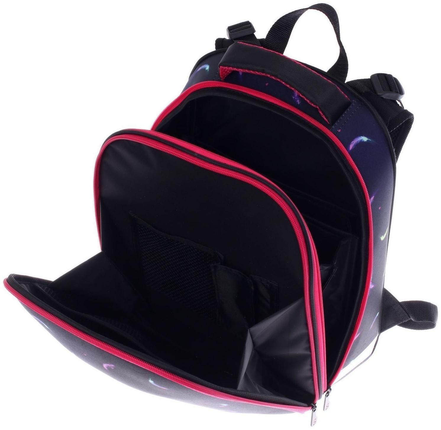 Рюкзак каркасный школьный 38 х 30 х 16 см, эргономичная спинка, Stavia 