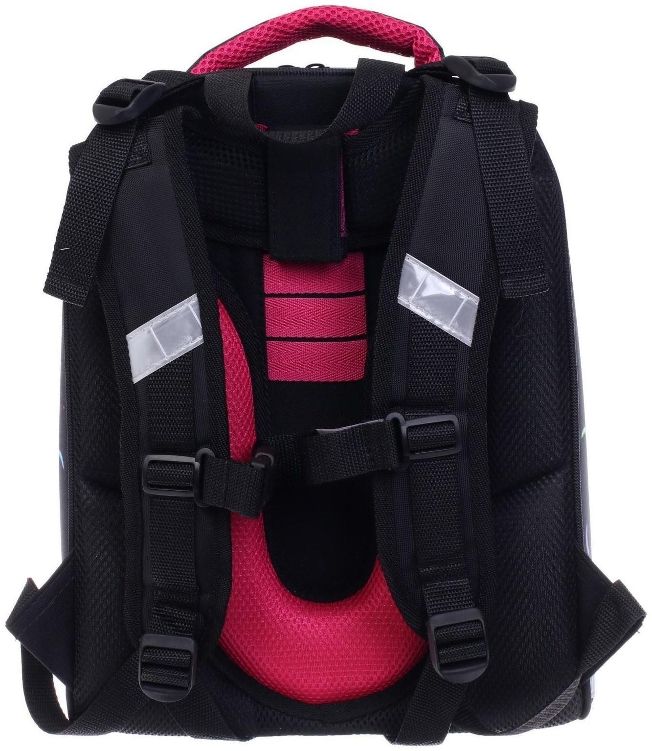 Рюкзак каркасный школьный 38 х 30 х 16 см, эргономичная спинка, Stavia 