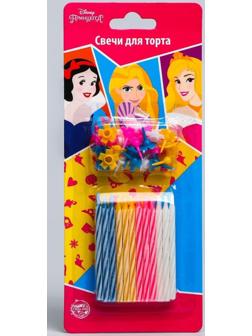 Набор свечей для торта, Принцессы, 24 шт.
