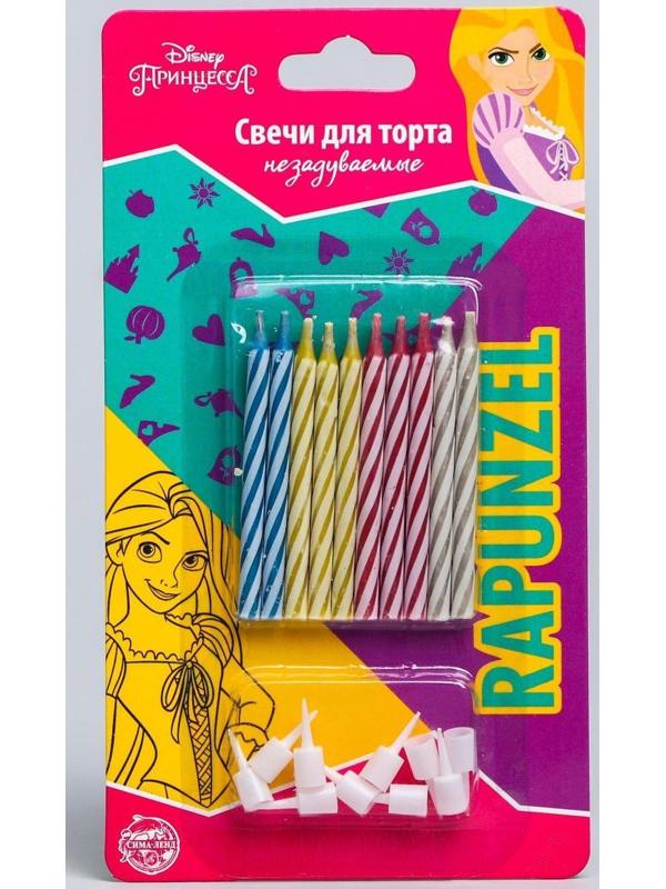 Свечи незадуваемые в торт, Принцессы, 10 шт.