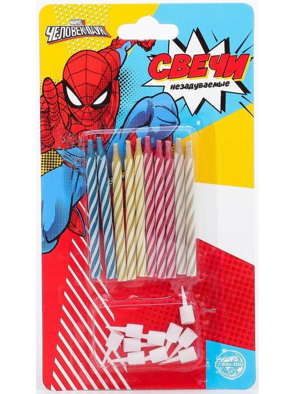 Набор свечей незадуваемые для торта, Человек-Паук