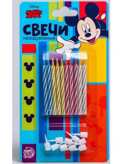 Набор свечей незадуваемые для торта, Микки Маус