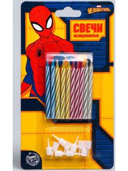 Набор свечей незадуваемые для торта, Человек-Паук