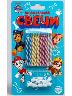 Набор свечей незадуваемые для торта, Щенячий патруль