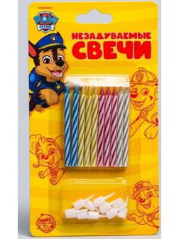 Набор свечей незадуваемые для торта, Щенячий патруль