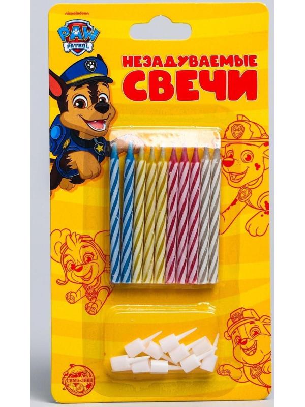 Набор свечей незадуваемые для торта, Щенячий патруль