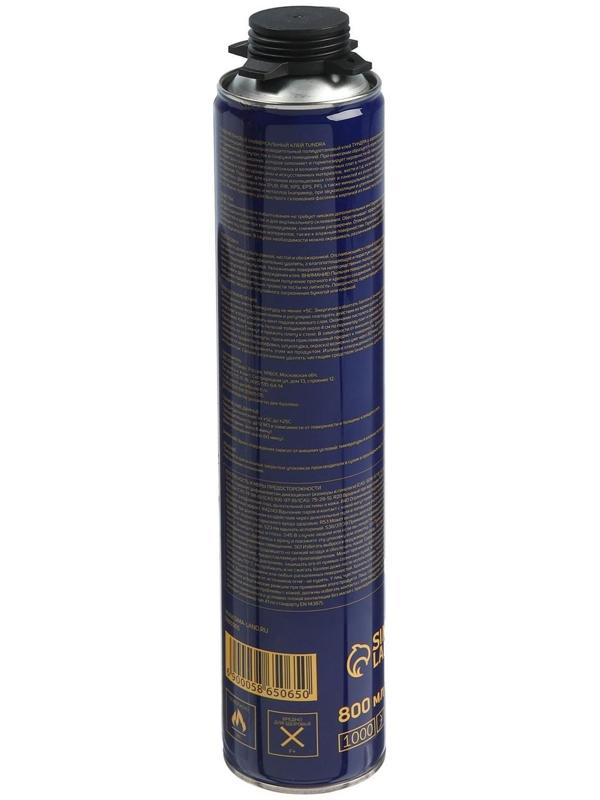 Клей-пена ТУНДРА, полиуретановый, универсальный, белый, 800 мл