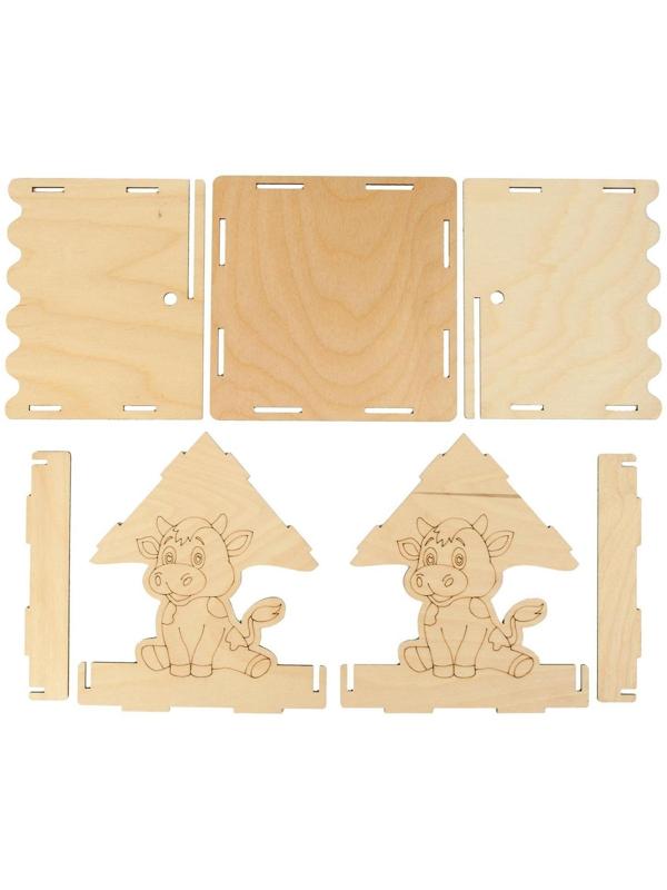 Кормушка для птиц «Бычок», 15,5 × 15 × 18,5 см