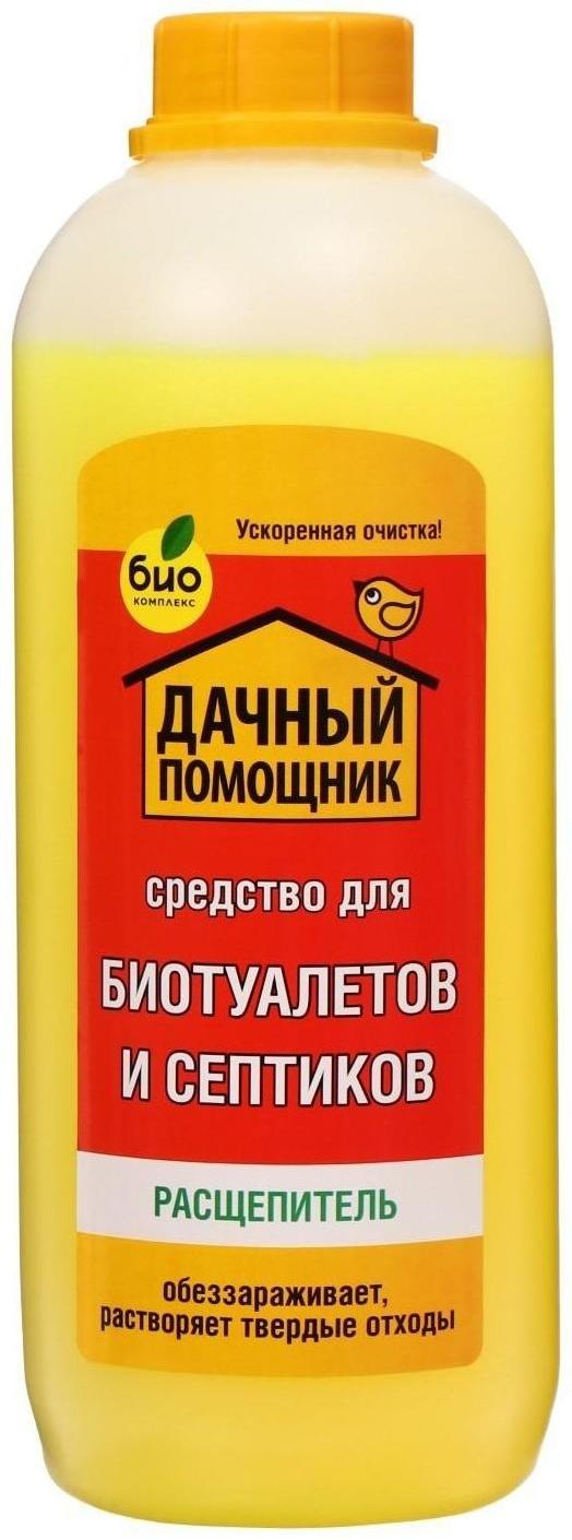 Жидкость для биотуалета нижнего бака «Дачный помощник», расщепитель, 1 л
