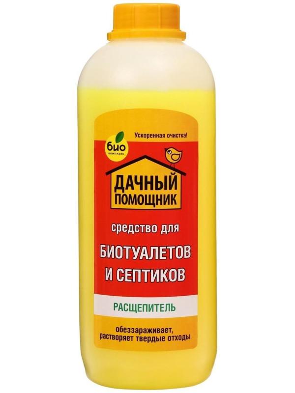 Жидкость для биотуалета нижнего бака «Дачный помощник», расщепитель, 1 л