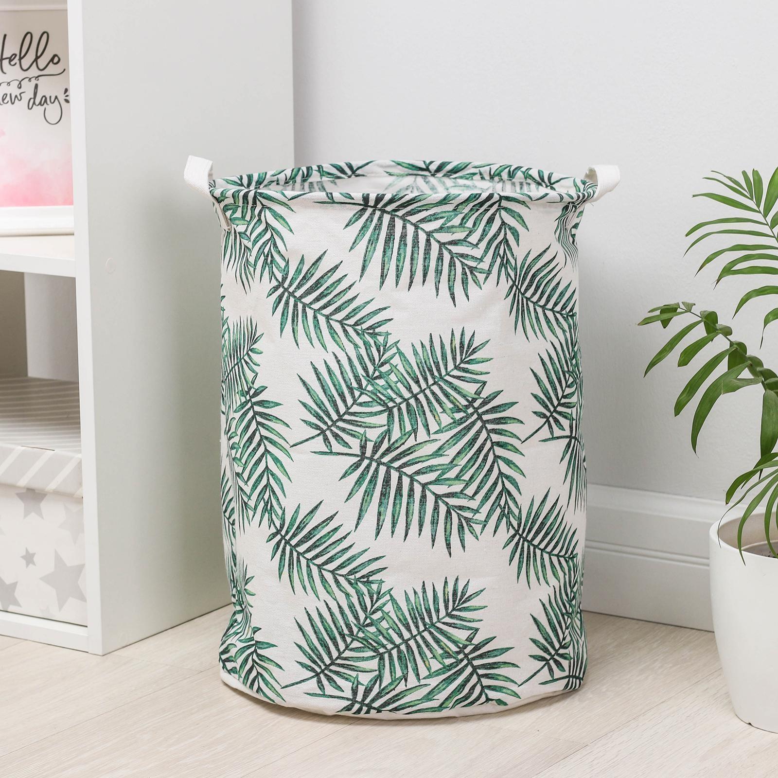 Корзина бельевая текстильная Доляна «Тропиканка», 35×45 см