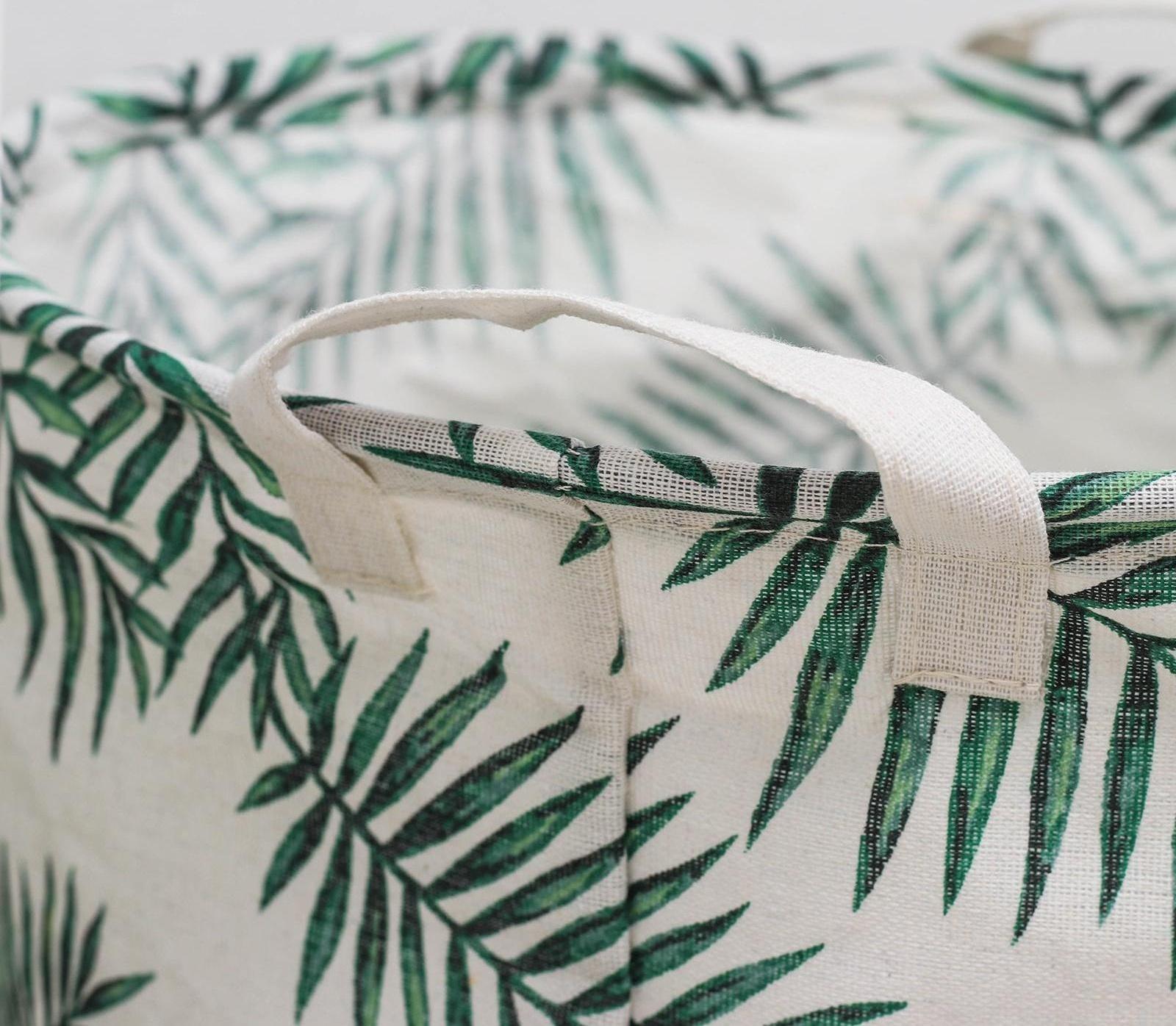 Корзина бельевая текстильная Доляна «Тропиканка», 35×45 см