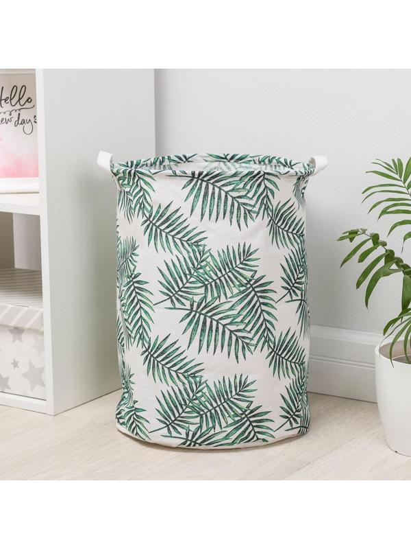 Корзина бельевая текстильная Доляна «Тропиканка», 35×45 см