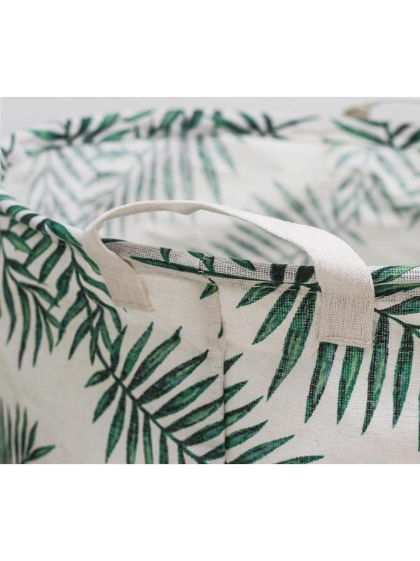 Корзина бельевая текстильная Доляна «Тропиканка», 35×45 см