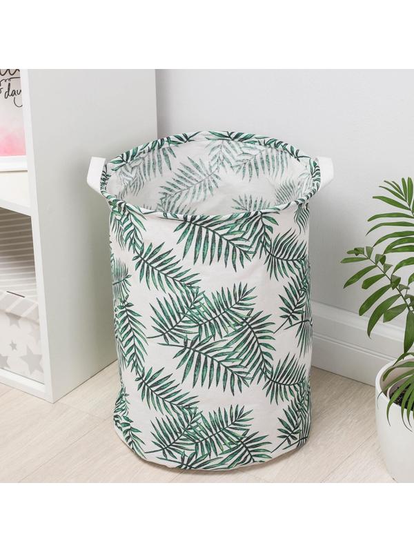 Корзина бельевая текстильная Доляна «Тропиканка», 35×45 см