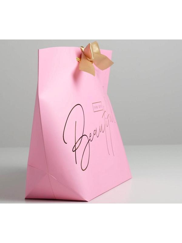 Пакет подарочный You are beautiful, 37 х 25 х 11 см