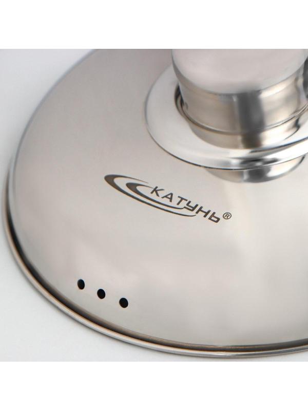 Ковш «Гретта», 1,8 л, d=16 см, металлическая крышка, с теплораспределительным слоем, металлическая ручка, индукция