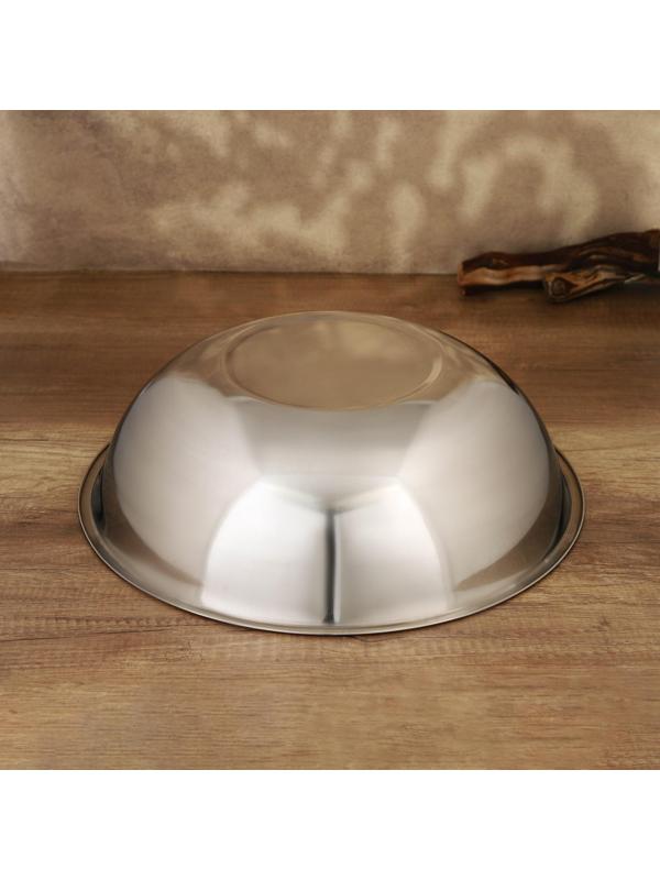 Миска из нержавеющей стали, 6 л, d=34 см, толщина 0,4 мм