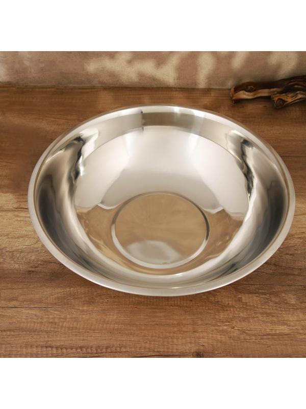 Миска из нержавеющей стали, 6 л, d=34 см, толщина 0,4 мм