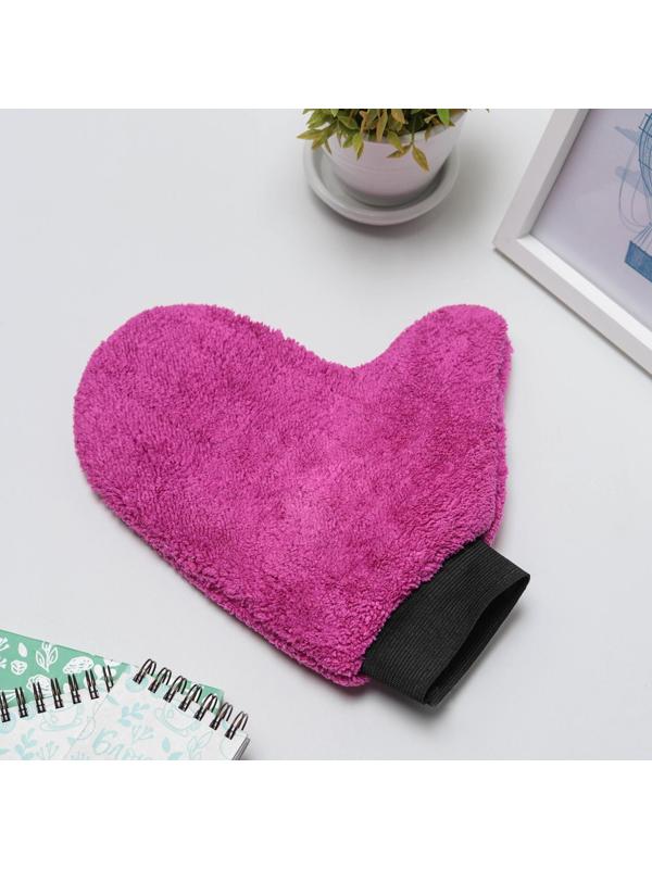 Варежка для уборки Доляна, 22×26 см, 40 гр, двухсторонняя, мягкая, микрофибра