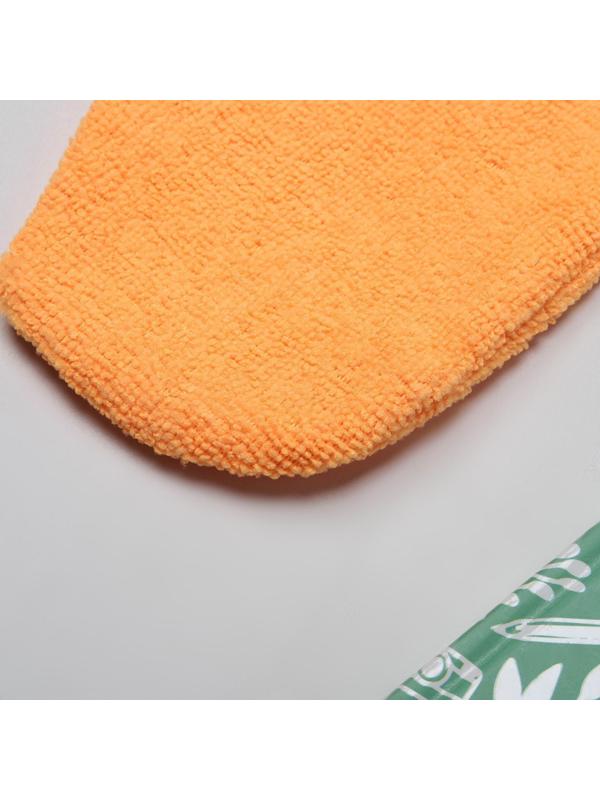 Варежка для уборки Доляна, 19×26 см, 15 гр, двухсторонняя, эконом, микрофибра