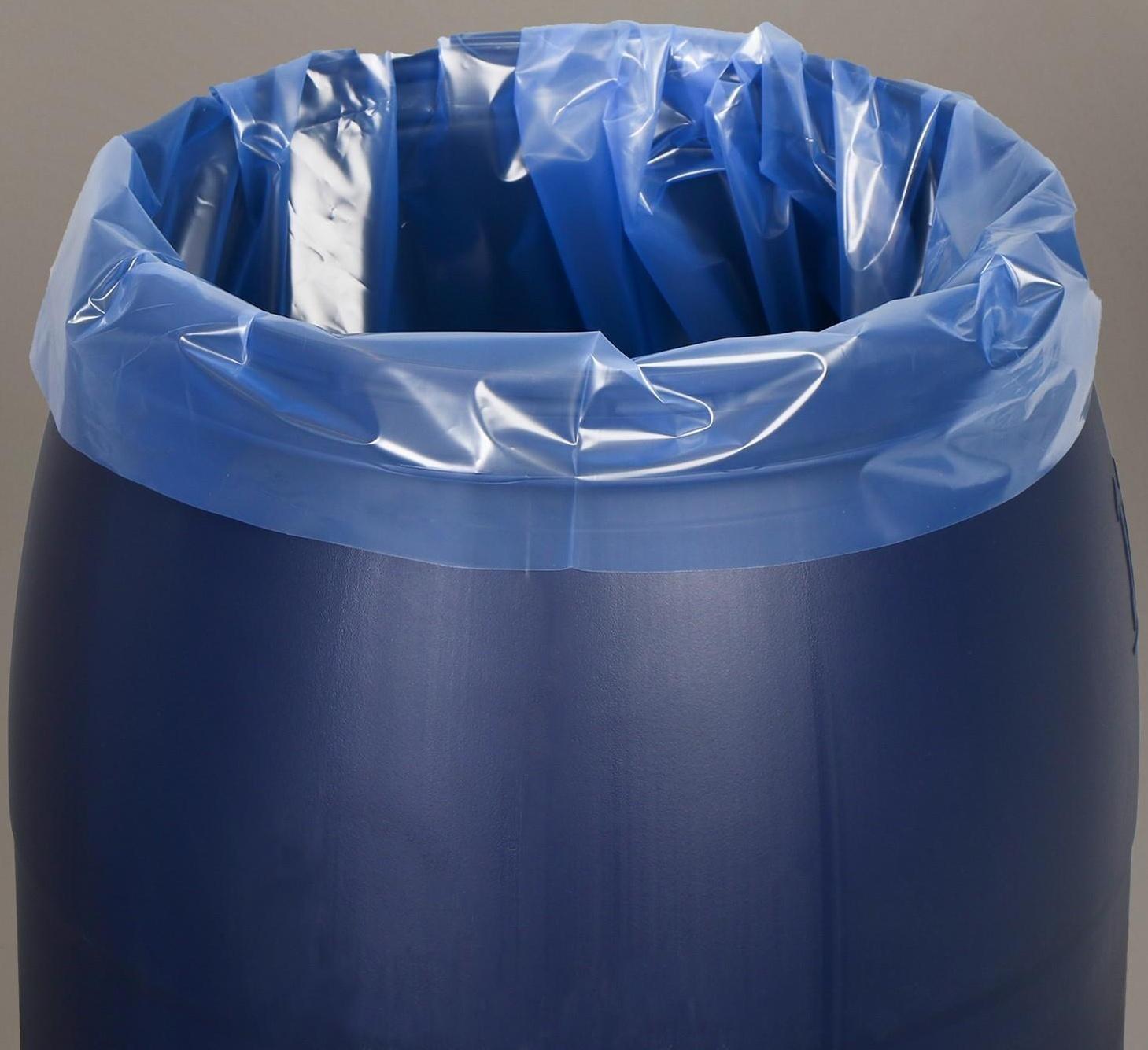 Мешок, вкладыш в бочку, 200 литров, 90 × 150 см, 100 мкм, обработка от цветения воды