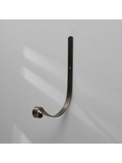 Кронштейн для кашпо, кованый, 21 см, металл, бронзовый